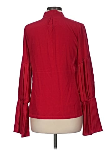 Alexis Long Sleeve Silk Top (view 2)