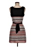 Sequin Hearts Chevron-herringbone Brown Casual Dress Size M - photo 2