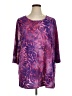 Catherines Purple 3/4 Sleeve Blouse Size 1X - photo 1