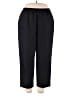Alfred Dunner Solid Black Casual Pants Size 18W - photo 1