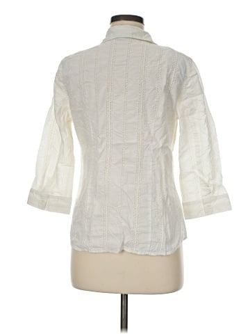 Sigrid Olsen Sport 3/4 Sleeve Button-Down Shirt (view 2)
