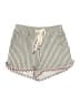 Saylor Stripes Ivory Shorts Size M - photo 1