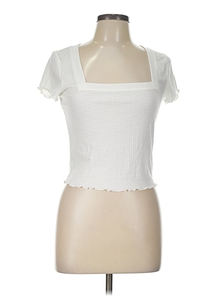 Forever 21 Tank Top White Square Neckline Tops