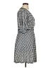 Max Studio Houndstooth Blue Casual Dress Size L - photo 4