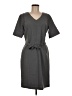 Lands' End Gray Casual Dress Size 8 - photo 1