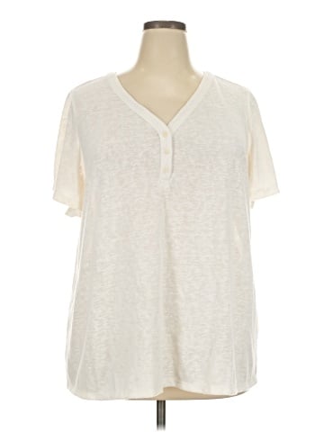 Lane Bryant Short Sleeve Henley (view 1)