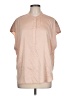 RACHEL Rachel Roy 100% Polyester Tan Short Sleeve Blouse Size L - photo 1