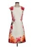 Calvin Klein Print Ivory Cocktail Dress Size 4 - photo 1