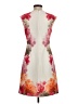 Calvin Klein Print Ivory Cocktail Dress Size 4 - photo 2
