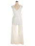 Lulus 100% Nylon Metallic Ivory White Jumpsuit Size XL - photo 1