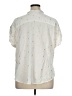 Per Se 100% Rayon Stars Ivory Short Sleeve Blouse Size 1X - photo 2