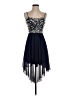 B. Smart 100% Polyester Blue Cocktail Dress Size 1 - photo 1