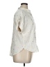 Per Se 100% Rayon Stars Ivory Short Sleeve Blouse Size 1X - photo 4