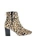 Halogen Animal Print Gold Ankle Boots Size 8 1/2 - photo 1