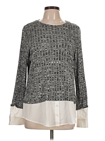 Calvin Klein Long Sleeve Blouse (view 1)