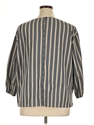 Lafayette 148 New York 3/4 Sleeve Blouse (view 2)