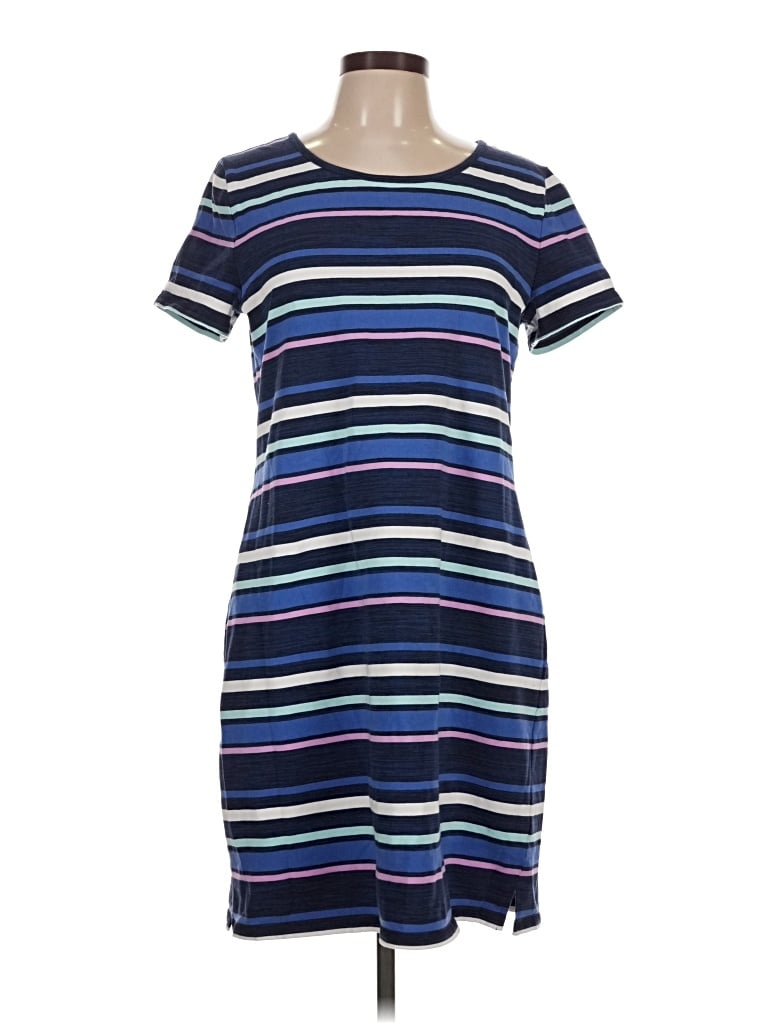 Pre-owned T By Talbots Casual Dress In Blue