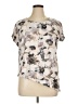 Faded Glory 100% Polyester Gray Short Sleeve Blouse Size 1X - photo 1