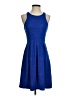 Buttons Solid Blue Cocktail Dress Size S - photo 1