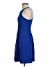 Buttons Solid Blue Cocktail Dress Size S - photo 5