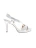 Assorted Brands White Silver Sandals Size 7 - photo 1