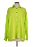Intempo Solid Green Long Sleeve Blouse Size L - photo 1