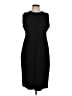 SPANX Solid Black Casual Dress Size L - photo 1