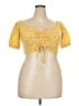 Roxy Yellow Short Sleeve Top Size XXL - photo 1