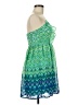 A. Byer 100% Polyester Chevron-herringbone Green Cocktail Dress Size 7 - photo 4