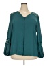 Apt. 9 100% Polyester Teal 3/4 Sleeve Blouse Size XXL - photo 1