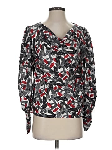 Tyler Boe Long Sleeve Silk Top (view 1)