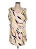 JM Collection Yellow Short Sleeve Blouse Size L - photo 1