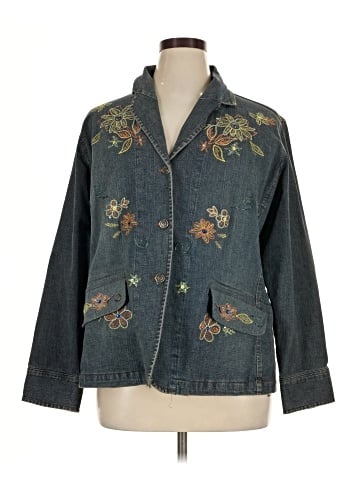 NY Collection Denim Jacket (view 1)