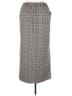 LE BOP Plaid Gray Tan Formal Skirt Size XL - photo 2