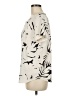 Ann Taylor 100% Polyester Ivory Short Sleeve Top Size M - photo 5
