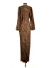 Mac Duggal 100% Polyester Animal Print Brown Casual Dress Size 4 - photo 2