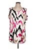 JM Collection Pink Short Sleeve Blouse Size L - photo 1