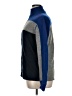 Express 100% Lambswool Color Block Blue Wool Pullover Sweater Size XL - photo 5