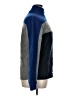 Express 100% Lambswool Color Block Blue Wool Pullover Sweater Size XL - photo 4