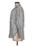 Old Navy Stripes Silver Long Sleeve Blouse Size L - photo 5