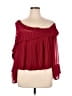 Ramy Brook 100% Polyester Red 3/4 Sleeve Blouse Size M - photo 1