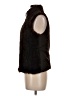 Etcetera 100% Polyester Black Faux Fur Vest Size 6 - photo 5