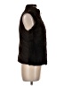 Etcetera 100% Polyester Black Faux Fur Vest Size 6 - photo 4