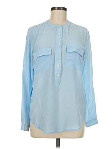 Banana Republic Long Sleeve Silk Top (view 1)