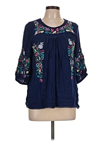 Roaman's 3/4 Sleeve Blouse (view 1)