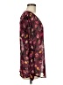 Meadow Rue 100% Polyester Burgundy Short Sleeve Blouse Size M - photo 4