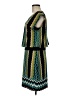 Sandra Darren Chevron-herringbone Teal Casual Dress Size 6 - photo 5