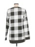 Lands' End Checkered-gingham Silver Pullover Sweater Size M - photo 2