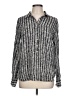 Dalia Collection Tweed Silver Long Sleeve Blouse Size L - photo 1