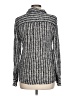 Dalia Collection Tweed Silver Long Sleeve Blouse Size L - photo 2